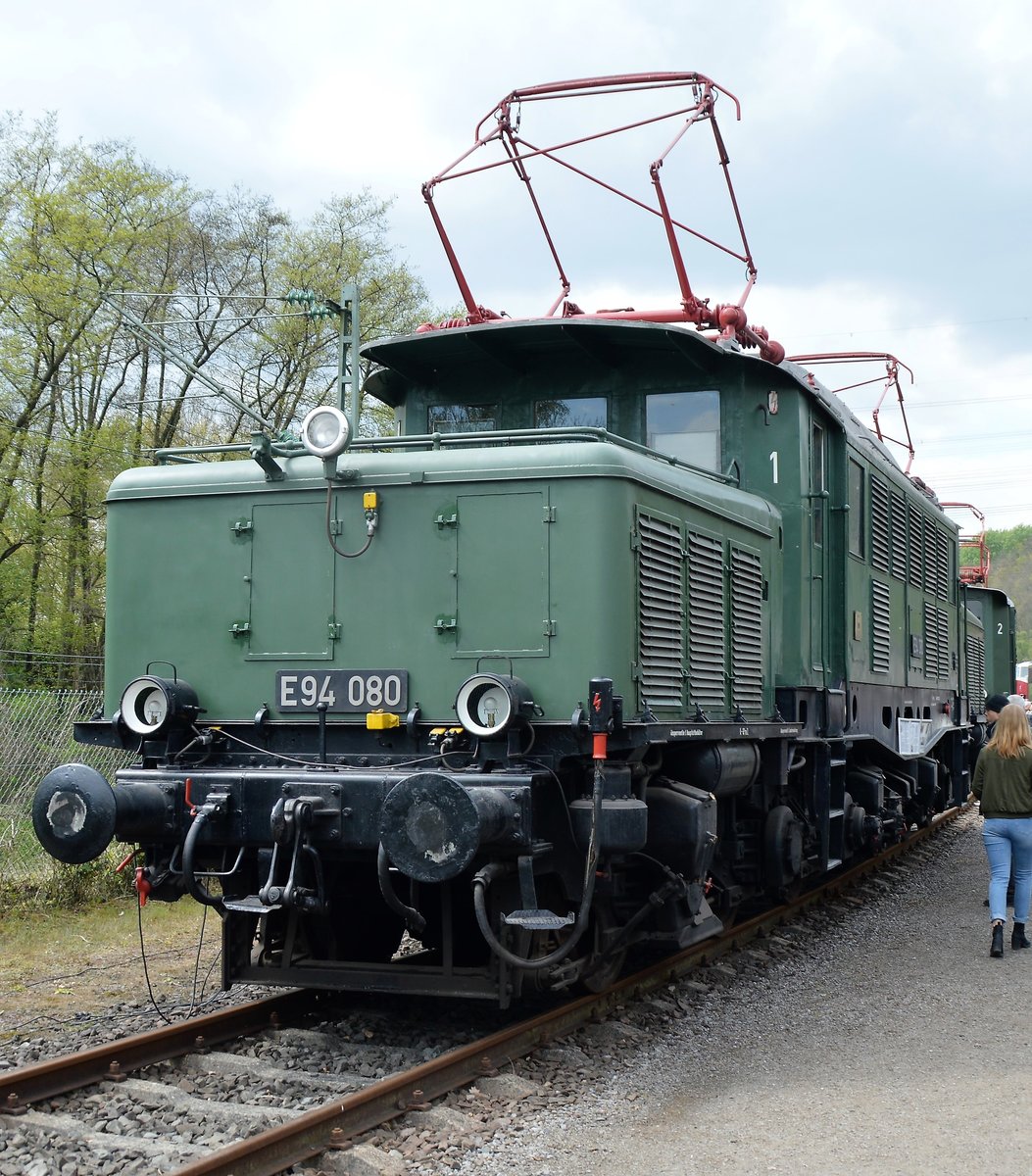E94 080  bei den Jubiläumstagen im Eisenbahnmuseum Bochum Dahlhausen am 29.04.2017