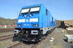diesel/771962/am-11042022-wartete-die-press-285 Am 11.04.2022 wartete die PRESS 285 102-4 an der Holzverladung im Bahnhof Arnsberg.