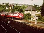 601 016-9 mit einem Sonderzug im Bahnhof Arnsberg (Scan vom Dia)