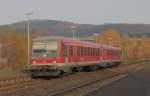 Am 16.11.2012 erreicht RE 17 nach Hagen soeben den Bahnhof Arnsberg.
