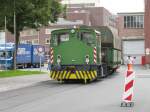 Rangierarbeiten am 03.09.2010 auf dem Cascades Firmengel�nde in Arnsberg mit der Krauss Maffei Diesellok ML 225 B (Baujahr: 1965).