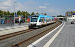 648 610 ist am 06.08.2016 auf Gleis 1 im Bahnhof Fröndenberg bereitgestellt
