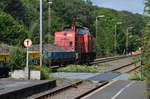Guterzuge/568859/wfl-lok-22-ist-am-29072017 WFL Lok 22 ist am 29.07.2017 bei Gleisbauarbeiten im Bereich des Bahnhofs Neheim-Hüsten.