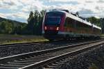 Personenzuge/453498/648-103-ist-am-15092015-mit 648 103 ist am 15.09.2015 mit RE57 auf dem Weg ins Sauerland (Winterberg und Brilon-Stadt), hier bei Wickede-Echthausen.