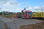 sonstige/852106/an-den-ladegleisen-im-bahnhof-arnsberg An den Ladegleisen im Bahnhof Arnsberg wurde am 17.06.2024 wieder Rundholz vom Lkw auf die Bahn verladen.