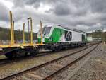 Holzverladung am 10.04.2024 in Arnsberg mit SETG 248 065.