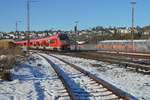 Am 17.01. 2025 ist der RE57 mit 633 108 bei schönem Sonnenschein auf dem Weg ins Hochsauerland.